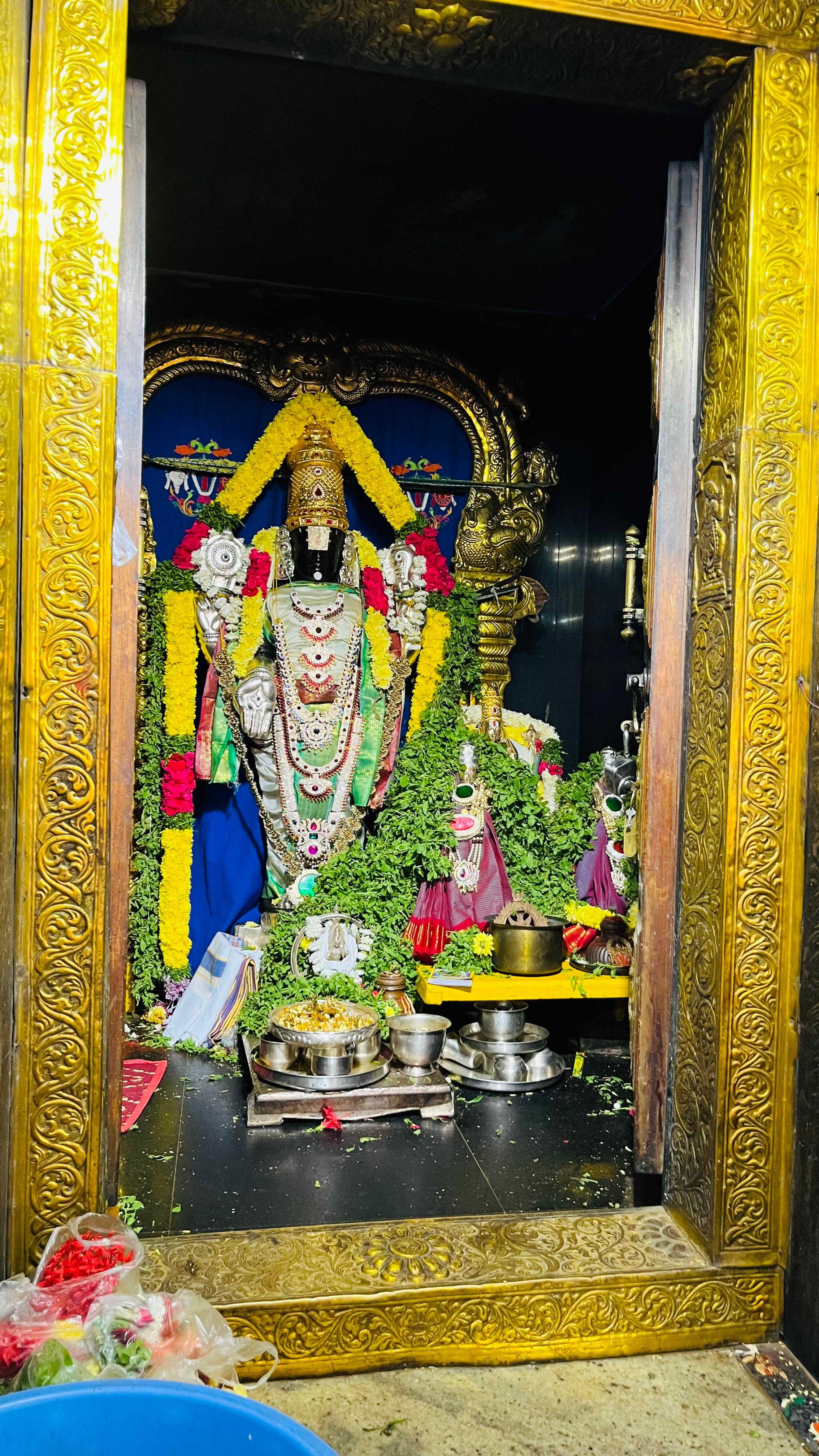శ్రీ వేంకటేశ్వర స్వామి — దివ్య అలంకారం, శ్రీ వేంకటేశ్వర స్వామి దేవస్థానం, న్యూ సిటీ కాలనీ, బోయిన్‌పల్లి